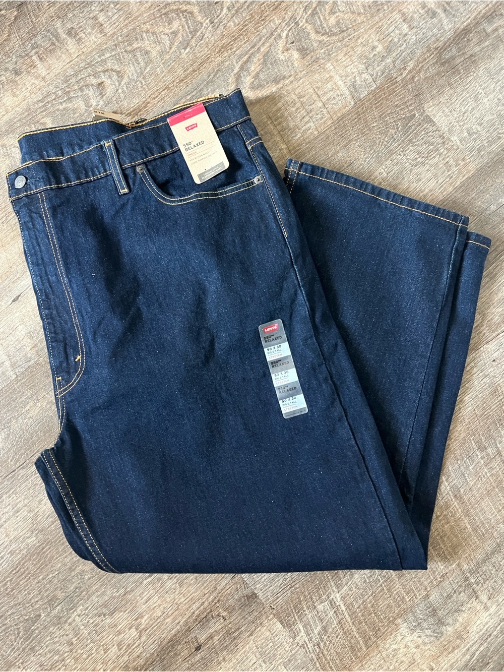 Levi's 550 Big & Tall Relaxed Fit Jeans- Size 50x30
